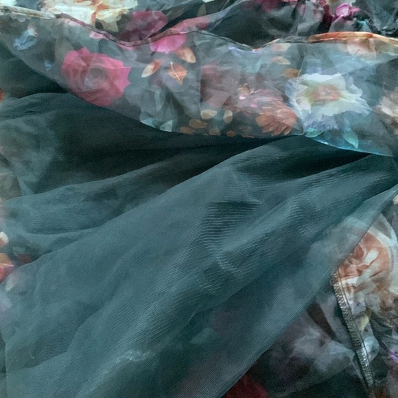 Francesca’s Collections Ivanna Alahna Tiered Floral‎ Maxi Dress XS party chiffon - Picture 8 of 16